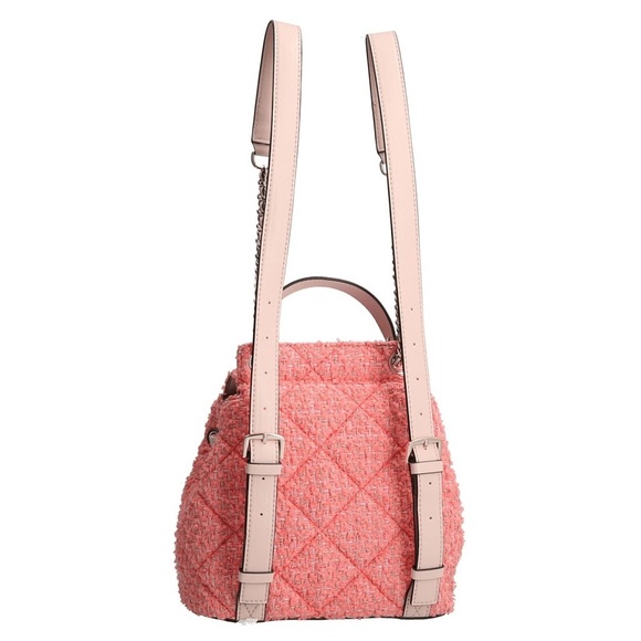 New GUESS Cessily Flap Backpack Coral - Picture 4 of 11